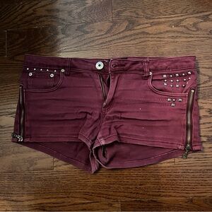 SIRENS Red Jean shorts 2 inch inseam size 13.